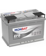 Акумулатор MONBAT EFB PREMIUM 65AH 700A R+