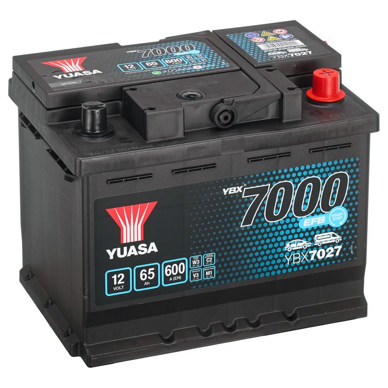 YUASA YBX7000 EFB 65AH 600A R+