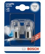 Крушка BOSCH LONGLIFE DAYTIME P21W 4000K 21W 12V CARTON BLISTER X2 PCS 1 987 301 050